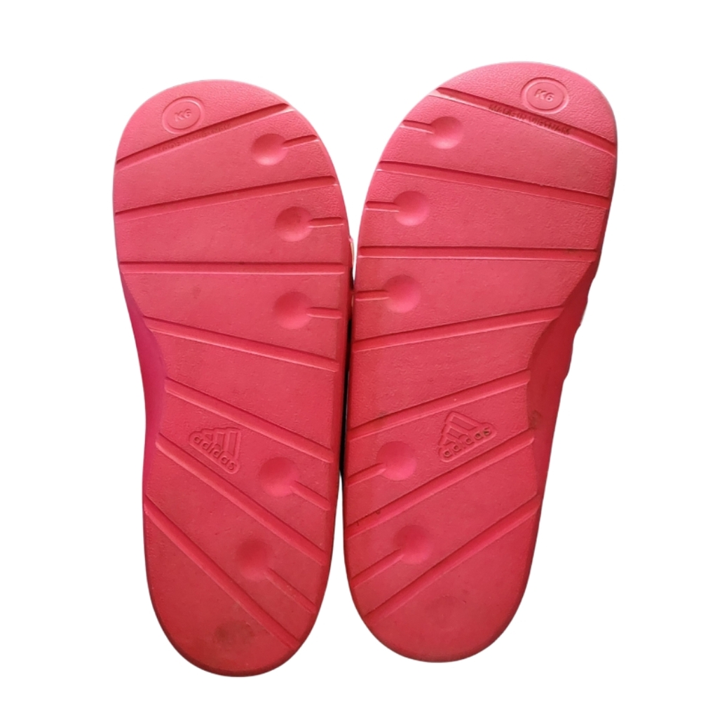 Hot pink Adidas slides Sz 8 #2 - Picture 2 of 2